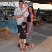 Kaley Gibbons on holiday with husband David and children Ivy and Quinlan