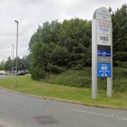 A suspected shoplifter was chased by police after running away from a shop at Handforth Dean Retail Park
