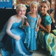 Elsa and Anna will be posing for pictures with children as they promote a Broadway adaptation of Frozen