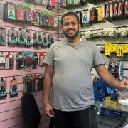 Asim Quadeer has opened a new mobile phone stall inside Knutsford Market Hall