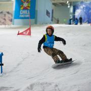 Jacob Blake during the slalom at Chill Factore