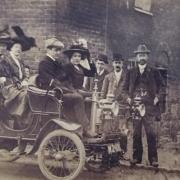This is believed to be the first car in Goostrey, taken around 1900