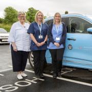 East Cheshire Hospice at Home team, from left, Gill Tomlinson, Tess Cleaver and Joanne Helm