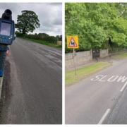 Police caught 22 drivers speeding on Mereside Road in Knutsford in a road safety check