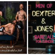 Drinking buddies, led by Adam Rickitt, owner of Dexter and Jones, pose naked for a charity calendar
