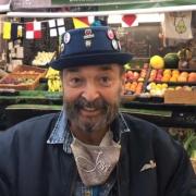 Jonty Page at his fruit and veg stall on Knutsford Market a few years ago
