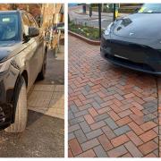 Drivers have been fined for obstructing pavements in Wilmslow