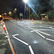 Handforth road improvement  has been completed ahead of schedule