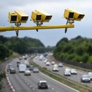 A Wilmslow driver has been caught on camera speeding through roadworks on a motorway at 69mph