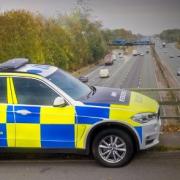 A wanted man has been caught by police on the M6 motorway