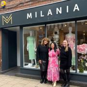 Milania's team, from left, Sue Sutton, Lisa Davy and Meg Keeling