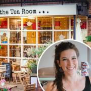 Harriet Henry, inset, the co-owner of The Tea Room