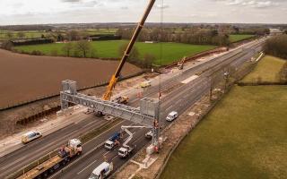 National Highways is nearing completion on a £85 million scheme to create a 'smart' motorway on a busy section of the M56