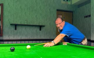 Dave Rainford, winner of Knutsford and District Amateur Snooker League 6 Reds competition 2023